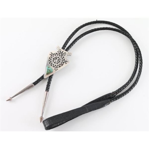 Hopi Sunface Bolo Tie