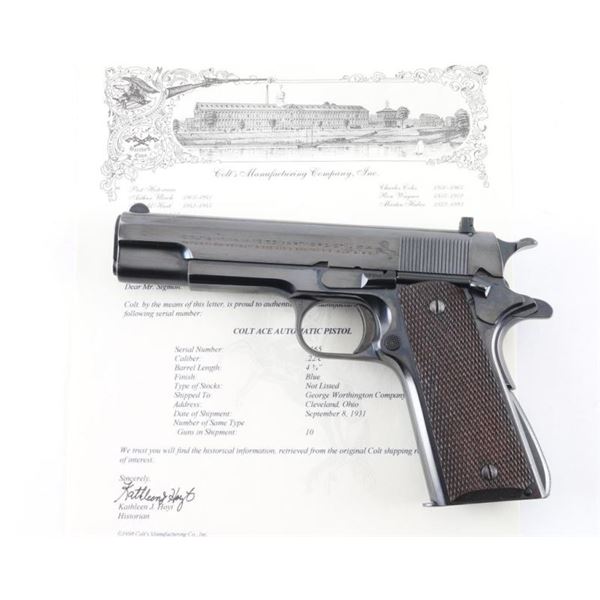 Colt Ace 'Pre-War' .22 LR SN: 2165