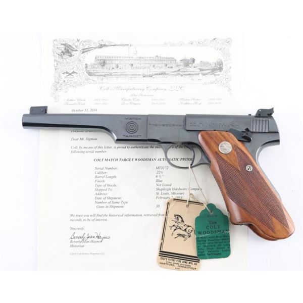 Colt Woodsman Match Target 22LR SN: MT3172