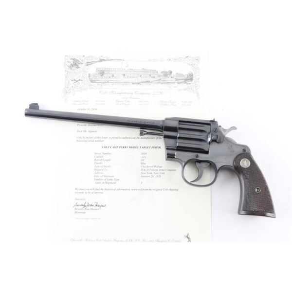 Colt Camp Perry Model 22LR SN: 1019