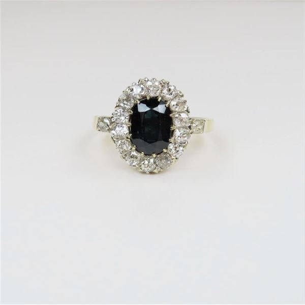 Beautiful Antique Blue Sapphire