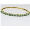 Image 4 : Fabulous Emerald and Diamond Bangle Bracelet