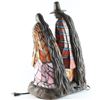 Image 2 : Bronze and Stained Glass Figural Lamp