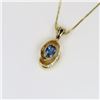 Image 2 : Striking Blue Sapphire and Diamond Pendant