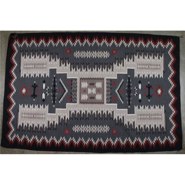 Navajo Rug with Storm