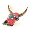 Image 1 : Coral & Turquoise Incrusted Bull Skull