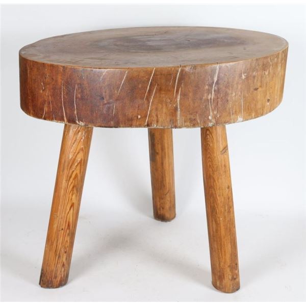 Butcher Block Old Red Sycamore Table