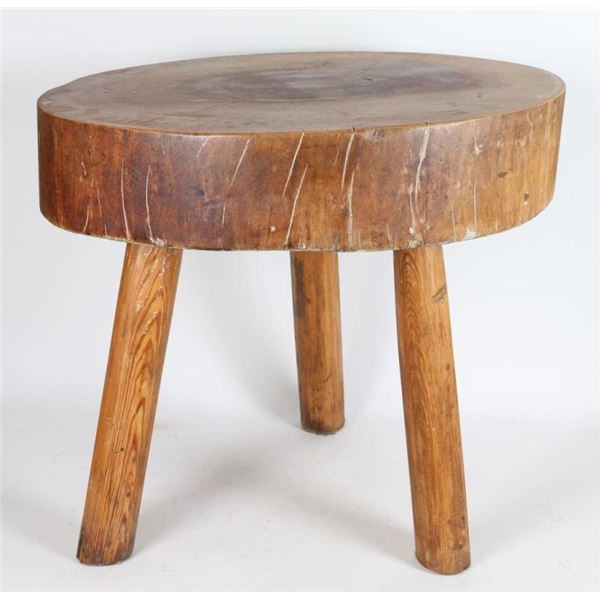 Butcher Block Old Red Sycamore Table