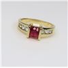 Image 2 : Beautiful Vivid Ruby and Diamond Ring