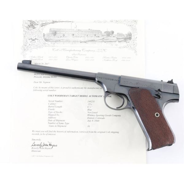 Colt Woodsman 22LR SN: 140231