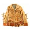 Image 1 : Petite Ladies Leather Fringe Jacket