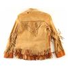 Image 2 : Petite Ladies Leather Fringe Jacket