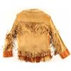 Image 5 : Petite Ladies Leather Fringe Jacket