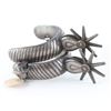 Image 2 : Mexican silver inlaid spurs