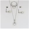 Image 1 : Wonderful Matching Sterling Silver Pearl