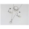 Image 2 : Wonderful Matching Sterling Silver Pearl