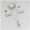 Image 3 : Wonderful Matching Sterling Silver Pearl