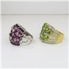 Image 3 : Lot of 2 Glamorous Gem Fashion Rings