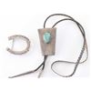 Image 2 : Navajo Mens Bolo Tie & Buckle