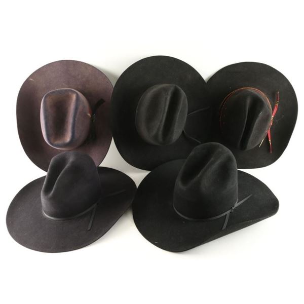 Lot of (5) Western Hats