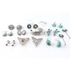 Image 3 : Lot of 14 Navajo Earrings