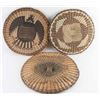 Image 1 : Lot of 3 Hopi Basketry Trays