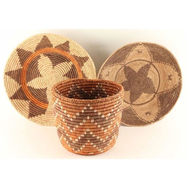 Lot of 3 Southwest Baskets