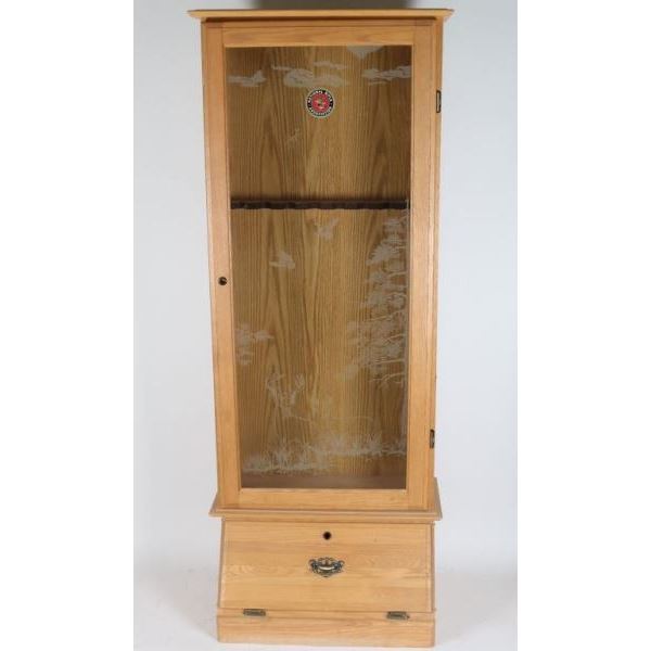 Oak Rifle Cabinet