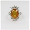Image 3 : Gorgeous Yellow Sapphire and Diamond Ring