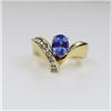 Image 1 : Graceful Tanzanite and Diamond Ring