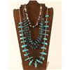 Image 1 : Lot of 3 Navajo Turquoise Necklaces