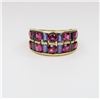 Image 1 : Colorful Rubellite and Amethyst Ring