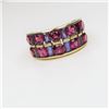 Image 2 : Colorful Rubellite and Amethyst Ring