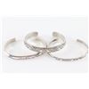 Image 1 : Lot of 3 Sterling Navajo Cuffs