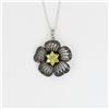 Image 1 : Irresistible Yellow Diamond Flower Pendant