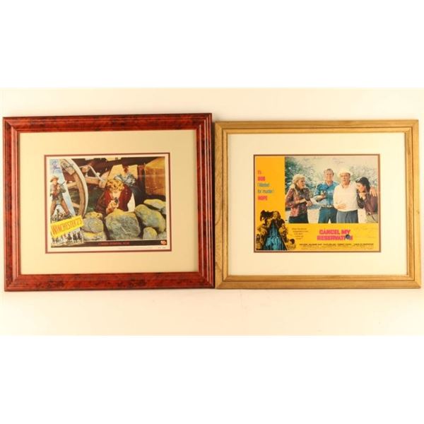 Lot of 2 Framed Movie Advertisers