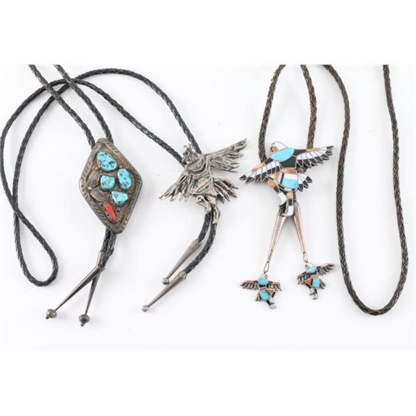 Lot of 3 Bolo Ties
