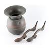 Image 1 : Vintage Spittoon & Shoe Shine Stirrups