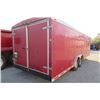 Image 1 : 28' T/A Enclosed Trailer - Double Rear Swing Doors - Side Door