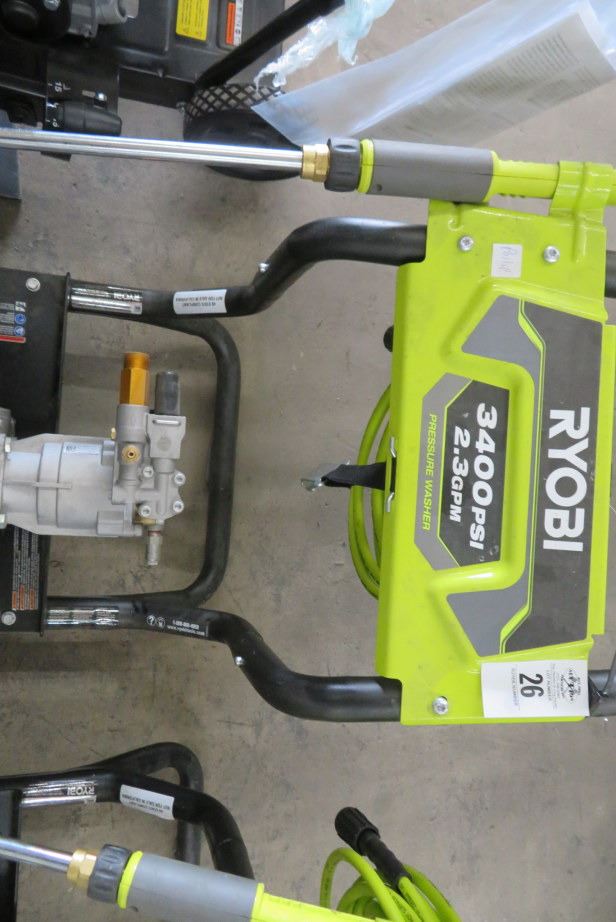 Ryobi 3400 PSI Gas Pressure Washer Bay Area Auction Services