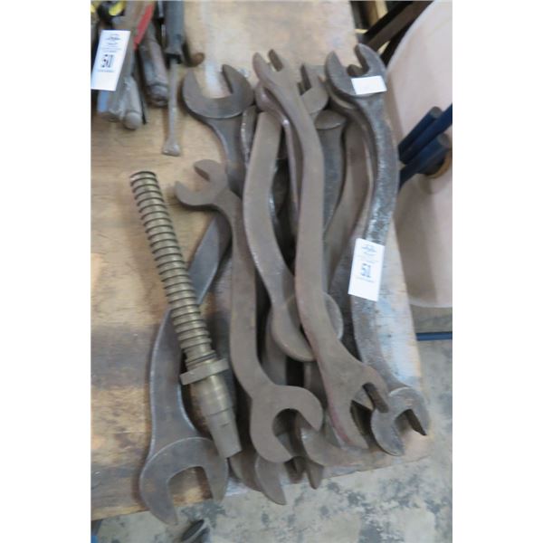 Lot of Curved Wrenches