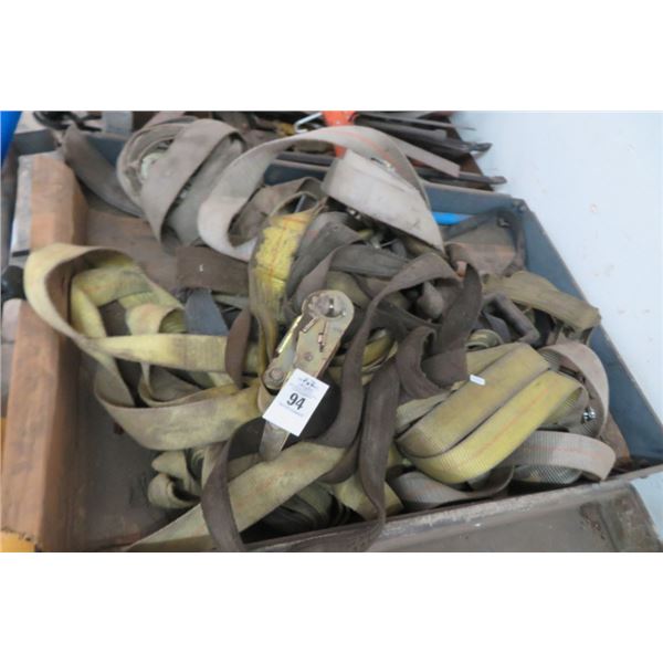 Lot of Used Ratchet Straps