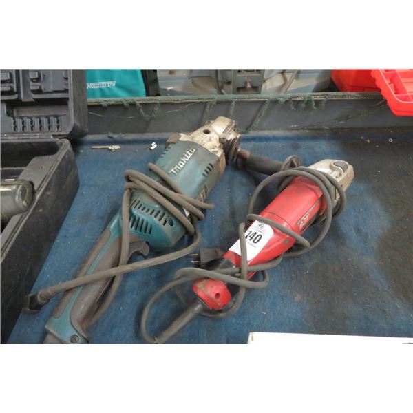 2-Makita/Milwaukee Grinders - 2 X $