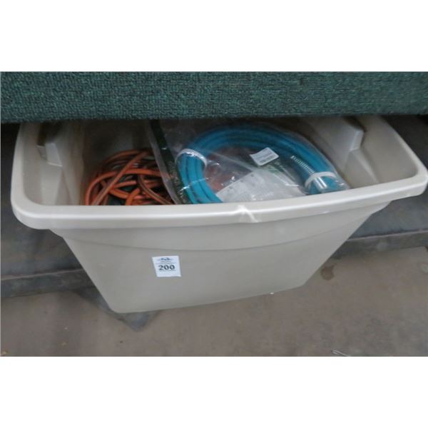 Tub Lot Gas Line & Ext. Cord