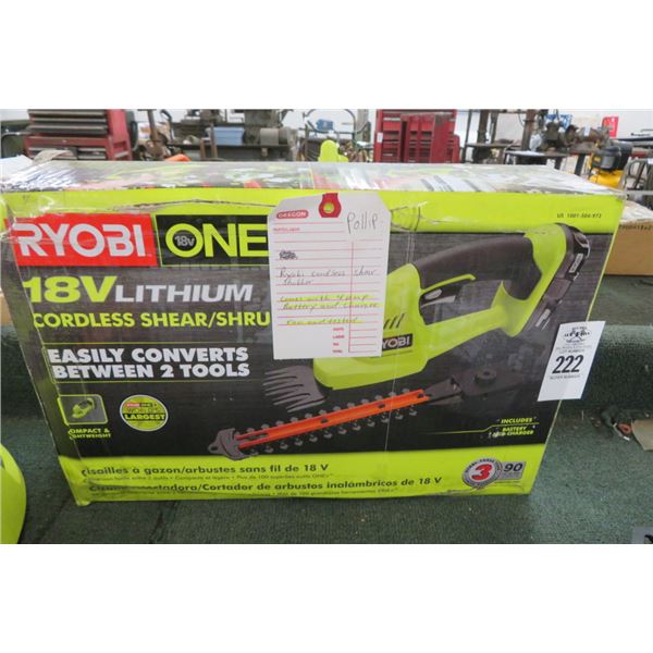 Ryobi Cordless Shear/Shrubber Kit