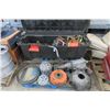 Image 1 : Pallet Lot of Asst. Car Parts, Tub w/Ratchet Straps, Jack Stands