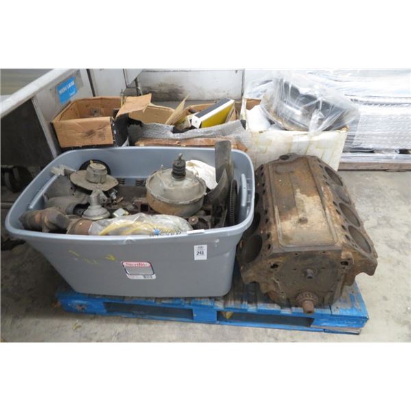 Pallet Lot of Asst. Car Parts, Engine