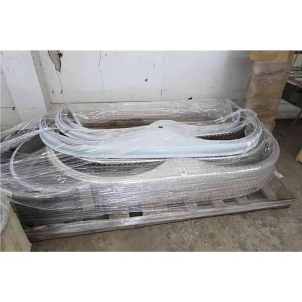 Pallet Lot of Diamond Plate Trailer Fenders