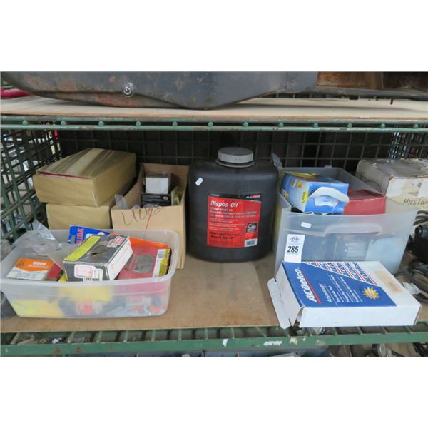 Shelf Lot of Automotive Parts & Hardware