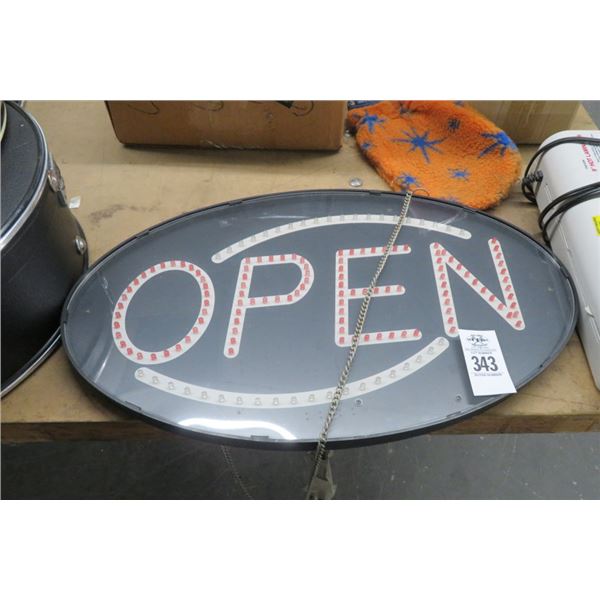 Lighted Open Sign - No Shipping